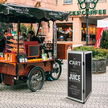 Ploča za pisanje kredom - pregradni zid "Café"