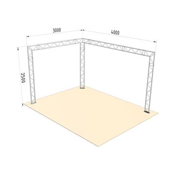 Sajamski stand FD 22, 4.000 mm x 2.500 mm x 3.000 mm (B x H x T)